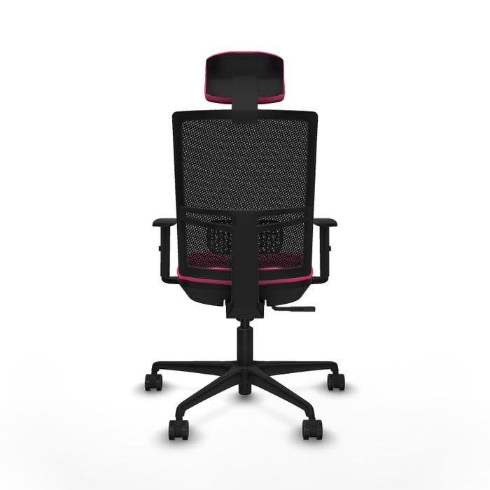 PIQUERAS Y CRESPO Silla de oficina Yunquera con mecanismo Sincro Rosa y Negro PIQUERAS Y CRESPO Silla de oficina Yunquera con mecanismo Sincro Rosa y Negro