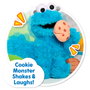 Just Play Sesame Street Peluche Interactivo Monstruo de las Galletas Nom Nom – 34 cm – +18 meses – Sonidos y movimientos