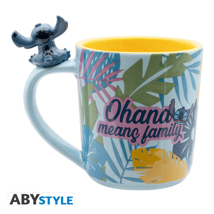 Abystyle Taza 3D Disney Stitch Hawaiano 460ml