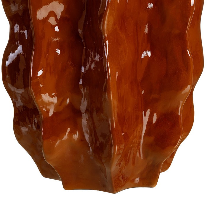 Jarrón Brillo Terracota Cerámica 31 X 31 X 70 cm