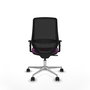 PIQUERAS Y CRESPO Silla de oficina Mardos con mecanismo Sincro, Morado y Negro