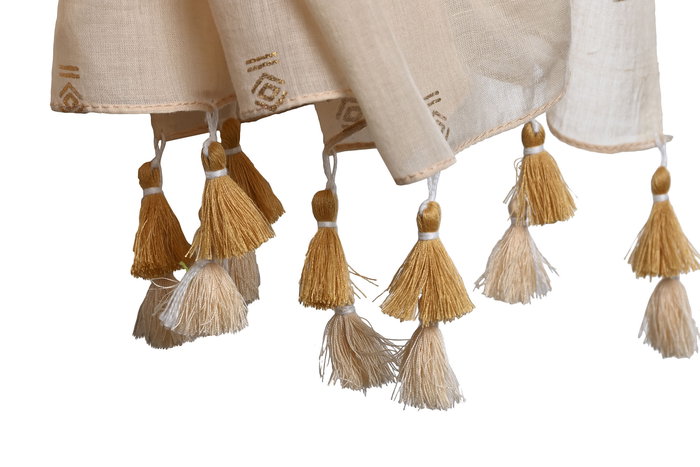 DKD Home Decor Foulard Mediterraneo Saint Tropez Azul Coral 180 x 100 cm (3 Unidades)