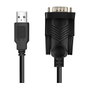 LogiLink Cable USB 2.0 a DB9/M Serial, 1,5 m, Negro