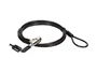Conceptronic Cable de Seguridad para Portátil Candado con Llave 1.8 Metros CUSTODIO02BS para Ranura Estándar 3x7 mm Diámetro 4.5 mm