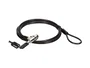 Conceptronic Cable de Seguridad para Portátil Candado con Llave 1.8 Metros CUSTODIO02BS para Ranura Estándar 3x7 mm Diámetro 4.5 mm
