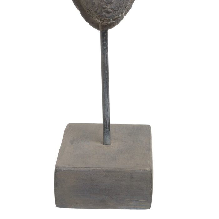 Ixia Figura Máscara Gris Resina Decoración 19 X 12 X 62 cm