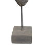 Ixia Figura Máscara Gris Resina Decoración 19 X 12 X 62 cm
