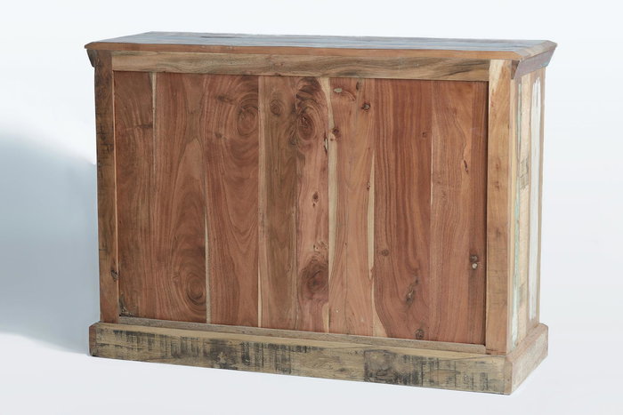 Giner Y Colomer Aparador Madera Reciclada Multicolor 80x110 cm 2 Puertas 3 Cajones Giner Y Colomer Aparador Madera Reciclada Multicolor 80x110 cm 2 Puertas 3 Cajones