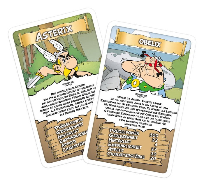 Winning Moves Asterix Juego de cartas Top Trumps Edición Alemana Winning Moves Asterix Juego de cartas Top Trumps Edición Alemana