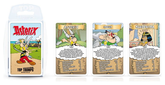 Winning Moves Asterix Juego de cartas Top Trumps Edición Alemana Winning Moves Asterix Juego de cartas Top Trumps Edición Alemana