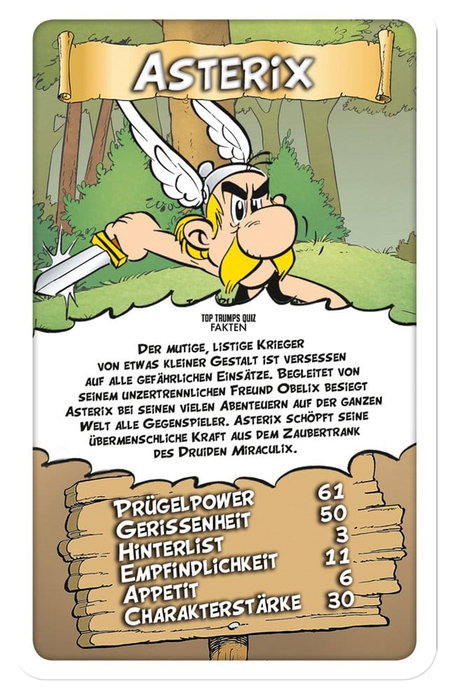Winning Moves Asterix Juego de cartas Top Trumps Edición Alemana Winning Moves Asterix Juego de cartas Top Trumps Edición Alemana