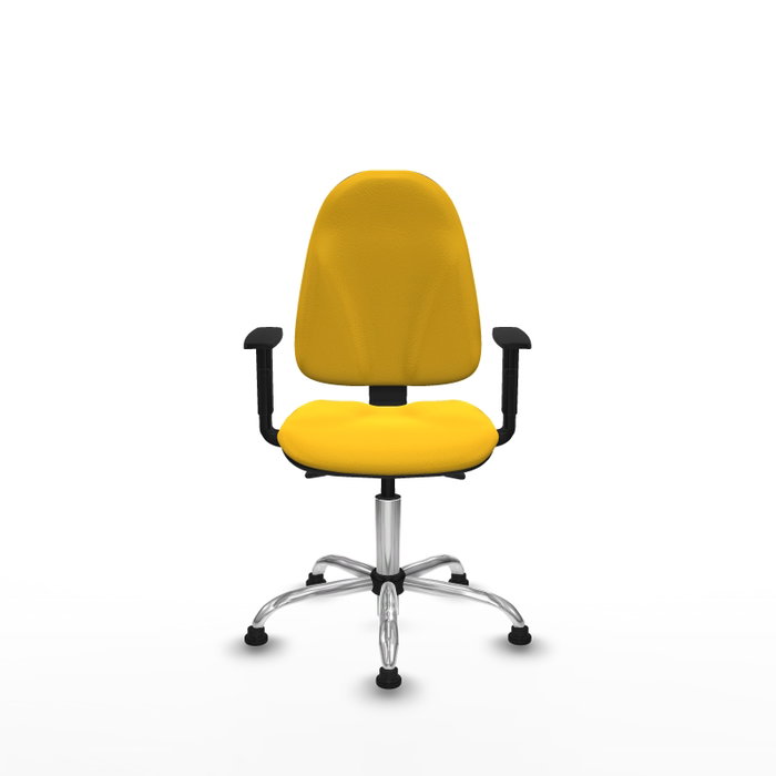 PIQUERAS Y CRESPO Silla de oficina Algarra Amarillo con mecanismo Asincro