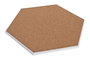DKD Home Decor Set de 4 Posavasos de Dolomita y Corcho Gris y Azul 10,8x10,8x0,7 cm