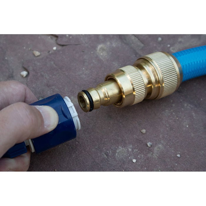 Aqua Control Conector Rápido de Latón para Unir Mangueras en Blíster Aqua Control Conector Rápido de Latón para Unir Mangueras en Blíster