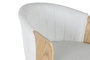 DKD Home Decor Taburete Blanco Madera Poliester 53.5x50.5x88 cm