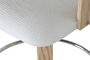 DKD Home Decor Taburete Blanco Madera Poliester 53.5x50.5x88 cm