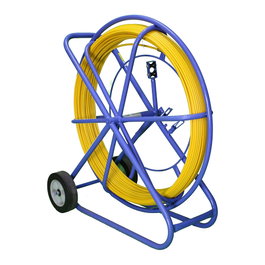 Extralink Vara de tracción para fibra óptica FRP 9mm 100m, amarillo