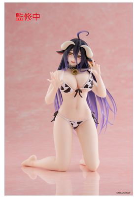 Taito Albedo Cow-Print Swimsuit Version Figura 13 cm Overlord Desktop Cute
