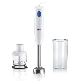 Braun MultiQuick 1 MQ10.2001M Batidora de Vaso 450 W, Blanco, Batidora de Mano para Licuados y Sopas