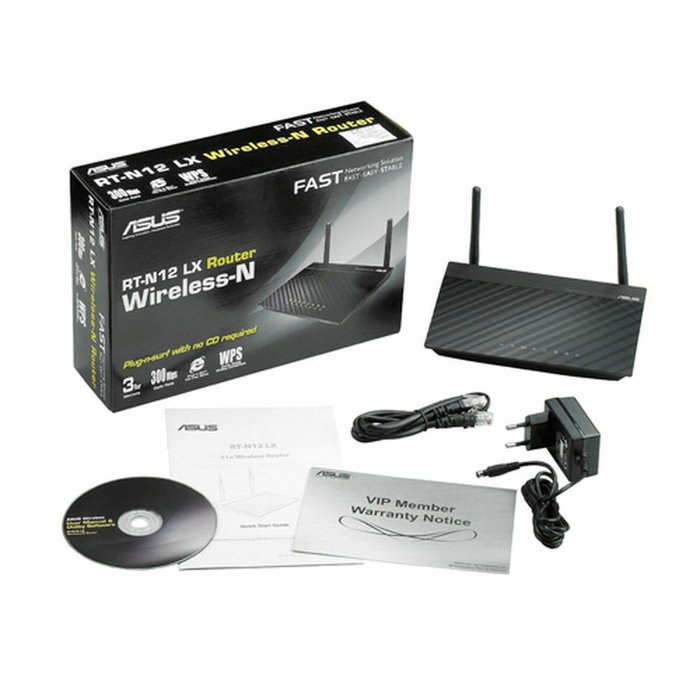 Asus RT-N12E Router Inalámbrico N300 300Mbps 2.4GHz con 2 Antenas Asus RT-N12E Router Inalámbrico N300 300Mbps 2.4GHz con 2 Antenas