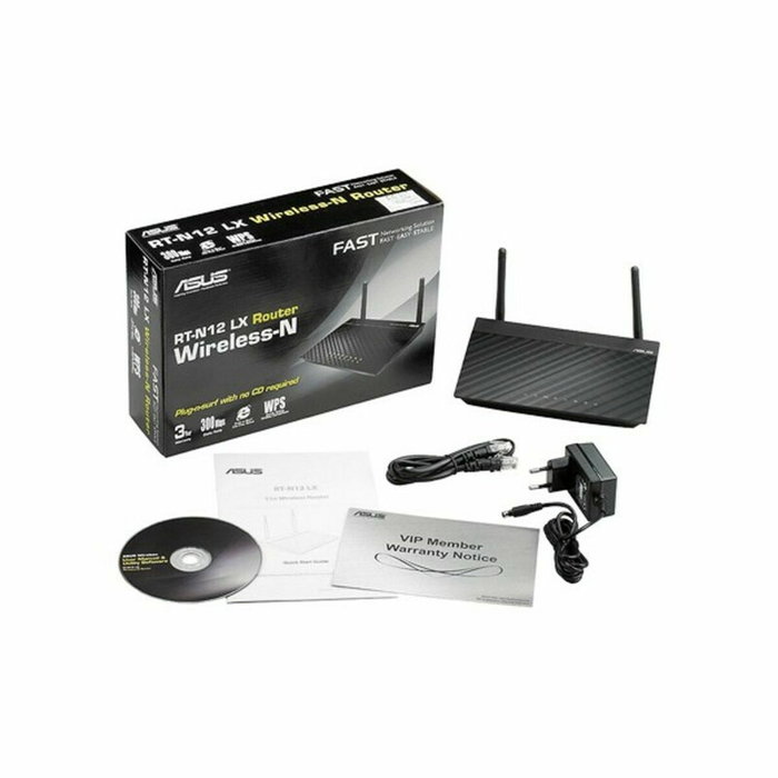 Asus RT-N12E Router Inalámbrico N300 300Mbps 2.4GHz con 2 Antenas Asus RT-N12E Router Inalámbrico N300 300Mbps 2.4GHz con 2 Antenas
