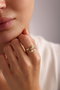 Heliophilia Silver Anillo NRZ999851 Plata de Ley 925 Baño de Oro Color Oro Elegante y Sofisticado Accesorio Atemporal