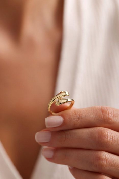 Heliophilia Silver Anillo NRZ999851 Plata de Ley 925 Baño de Oro Color Oro Elegante y Sofisticado Accesorio Atemporal