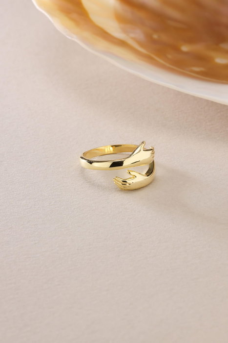 Heliophilia Silver Anillo NRZ999851 Plata de Ley 925 Baño de Oro Color Oro Elegante y Sofisticado Accesorio Atemporal
