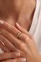 Heliophilia Silver Anillo NRZ999851 Plata de Ley 925 Baño de Oro Color Oro Elegante y Sofisticado Accesorio Atemporal