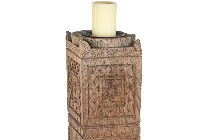 DKD Home Decor Columna de Teca Maciza 22x22x176 cm Pieza Única Surtida DKD Home Decor Columna de Teca Maciza 22x22x176 cm Pieza Única Surtida