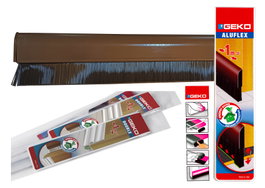 GEKO Perfil de Aluminio para Bajo de Puerta con Cepillo 1 m x 42 mm