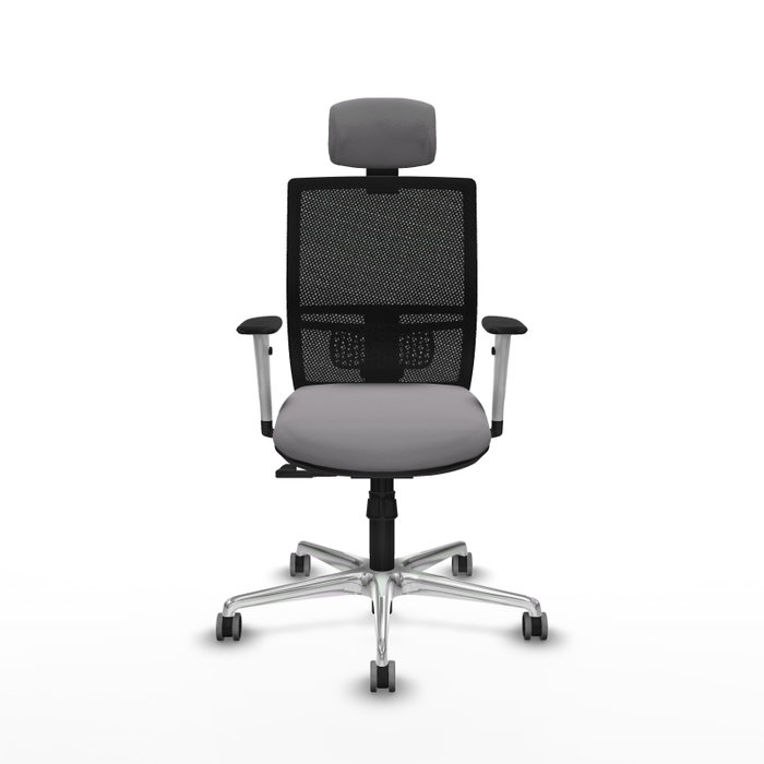 PIQUERAS Y CRESPO Silla de oficina Yunquera con mecanismo Sincro, Gris y Negro PIQUERAS Y CRESPO Silla de oficina Yunquera con mecanismo Sincro, Gris y Negro