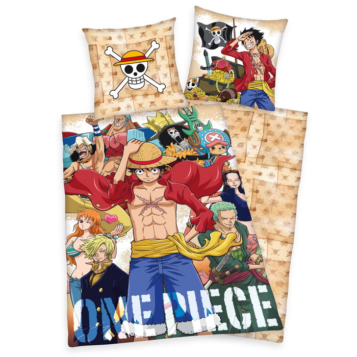 Herding Funda Nórdica One Piece Crew 135 x 200 cm con Funda de Almohada 80 x 80 cm Herding Funda Nórdica One Piece Crew 135 x 200 cm con Funda de Almohada 80 x 80 cm