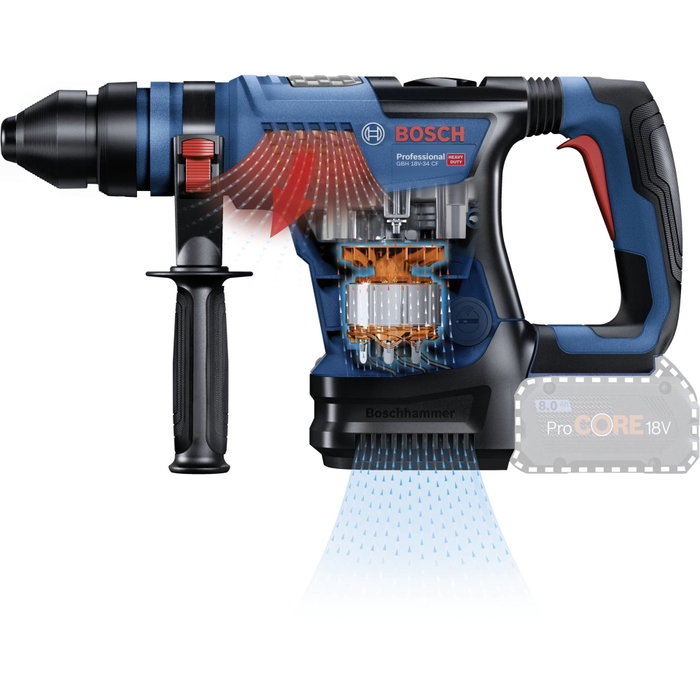 Bosch Professional Martillo perforador SDS-Plus GBH 18V-34 FC sin batería con maletín Bosch Professional Martillo perforador SDS-Plus GBH 18V-34 FC sin batería con maletín