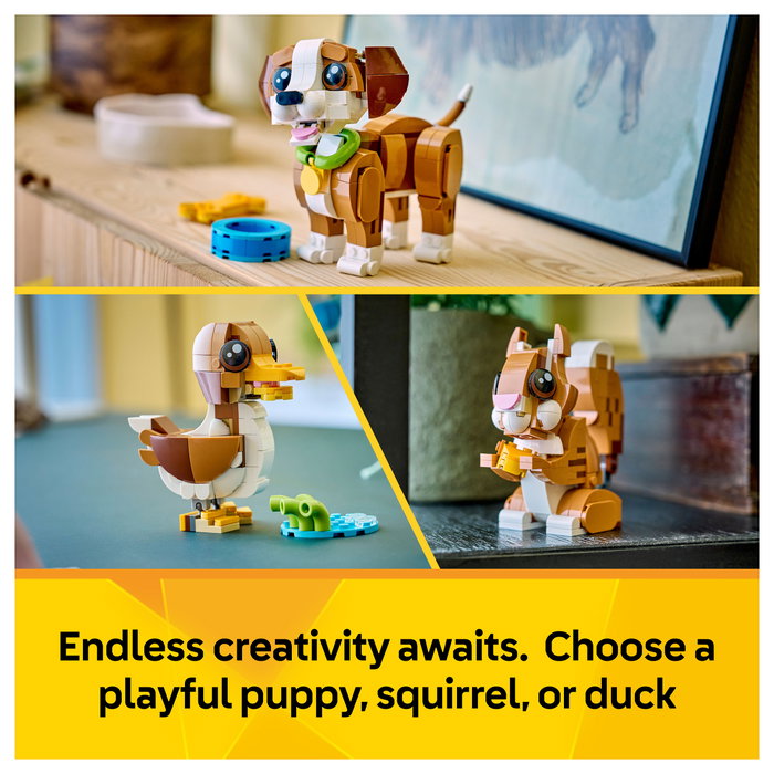 LEGO Creator 3 en 1 Simpáticos Animales: Cachorro Juguetón 31382