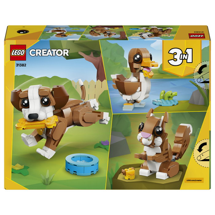 LEGO Creator 3 en 1 Simpáticos Animales: Cachorro Juguetón 31382