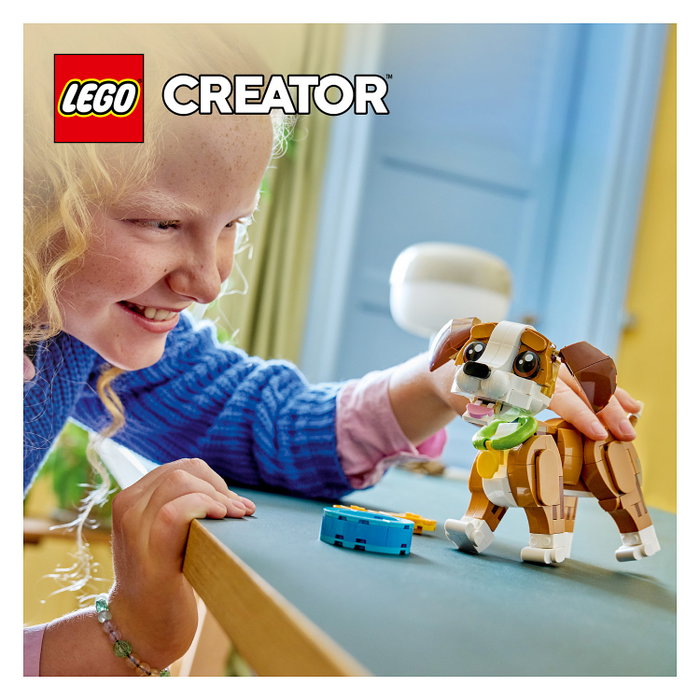 LEGO Creator 3 en 1 Simpáticos Animales: Cachorro Juguetón 31382