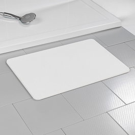 Wenko Alfombra de Baño Antideslizante de Diatomita, Blanca, Altamente Absorbente y Antibacteriana, con Papel de Lija, 60 x 39 cm