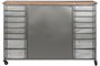 Cajonera Vintage DKD Home Decor Natural Plateado 34 x 83.5 x 123 cm