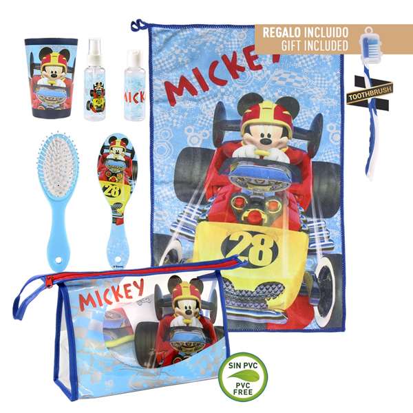 Neceser set aseo/viaje mickey roadster