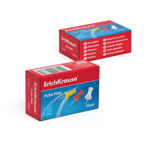 Erich Krause Chinchetas Colores Surtidos 24877 Caja 50 Unidades