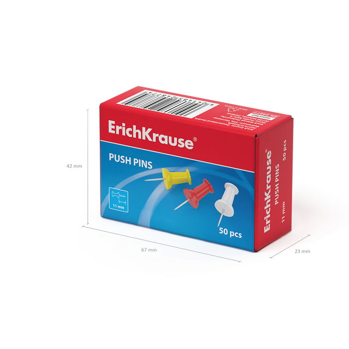 Erich Krause Chinchetas Colores Surtidos 24877 Caja 50 Unidades