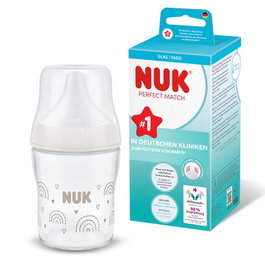 NUK Biberón Perfect Match de Silicona Arcoíris Flujo S 0-6M