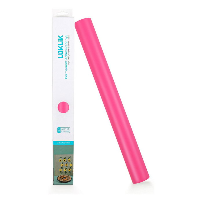 LOKLiK Vinilo de termotransferencia mate Rosa - 30,5 x 180 cm