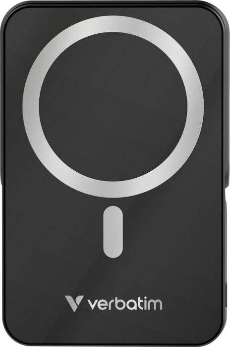 Verbatim Power Bank Charge 'n' Go Magnetic Wireless 10.000 mAh Negro con Soporte Verbatim Power Bank Charge 'n' Go Magnetic Wireless 10.000 mAh Negro con Soporte