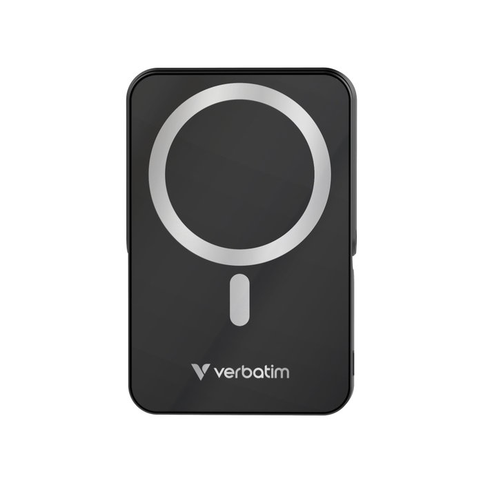 Verbatim Power Bank Charge 'n' Go Magnetic Wireless 10.000 mAh Negro con Soporte Verbatim Power Bank Charge 'n' Go Magnetic Wireless 10.000 mAh Negro con Soporte