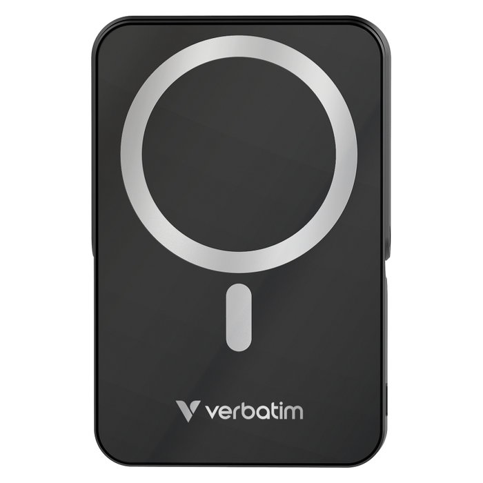Verbatim Power Bank Charge 'n' Go Magnetic Wireless 10.000 mAh Negro con Soporte Verbatim Power Bank Charge 'n' Go Magnetic Wireless 10.000 mAh Negro con Soporte