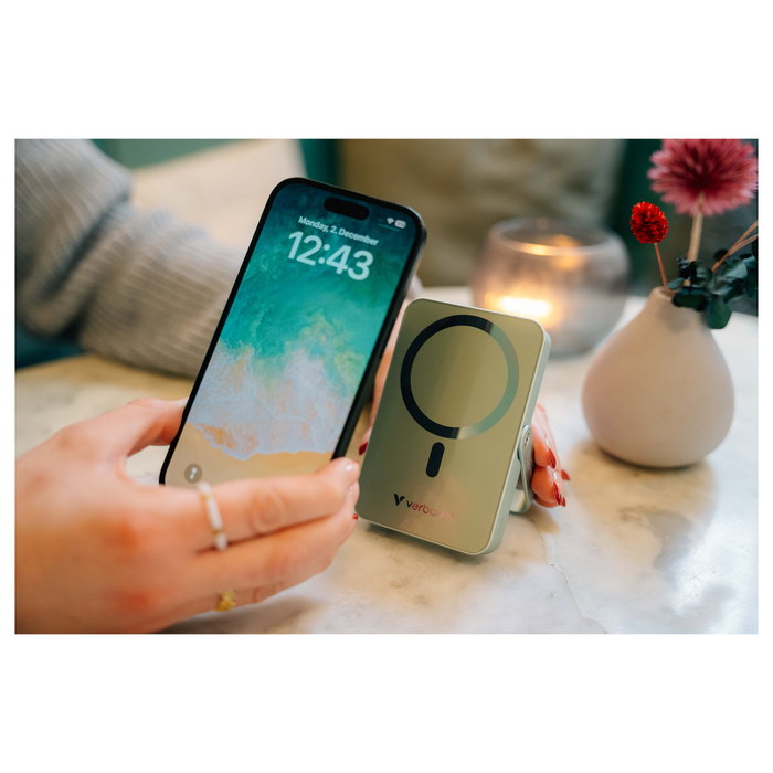 Verbatim Power Bank Charge 'n' Go Magnetic Wireless 10.000 mAh Negro con Soporte Verbatim Power Bank Charge 'n' Go Magnetic Wireless 10.000 mAh Negro con Soporte