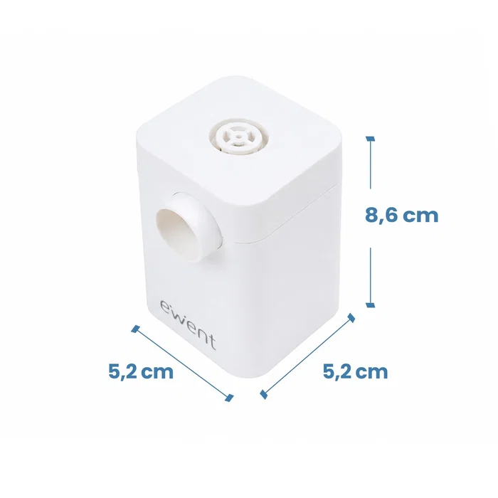 EWENT Bomba de vacío portátil EW5685 Blanca con 5 boquillas EWENT Bomba de vacío portátil EW5685 Blanca con 5 boquillas