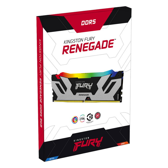 Kingston FURY Renegade RGB 96GB (2x48GB) DDR5 6400MT/s CL32 DIMM Kit XMP 3.0, Memoria RAM para PC con Disipador Térmico y On-Die ECC Kingston FURY Renegade RGB 96GB (2x48GB) DDR5 6400MT/s CL32 DIMM Kit XMP 3.0, Memoria RAM para PC con Disipador Térmico y On-Die ECC